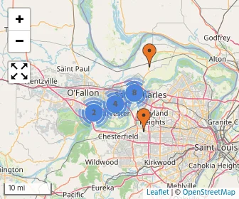 Area schools map